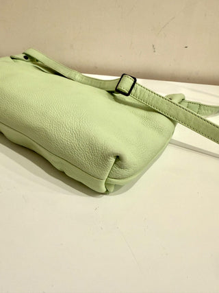 NWT Elk Rectangular Apple Green Shelter Shoulder CrossbodyHandbag