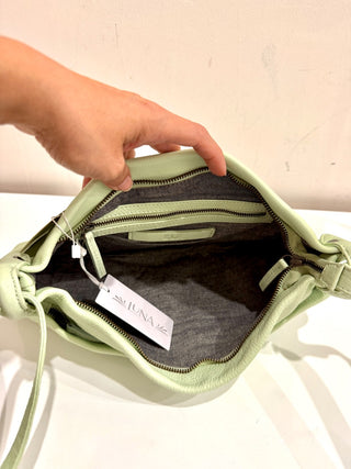 NWT Elk Rectangular Apple Green Shelter Shoulder CrossbodyHandbag