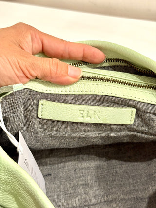 NWT Elk Rectangular Apple Green Shelter Shoulder CrossbodyHandbag