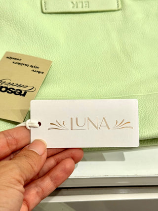 NWT Elk Rectangular Apple Green Shelter Shoulder CrossbodyHandbag