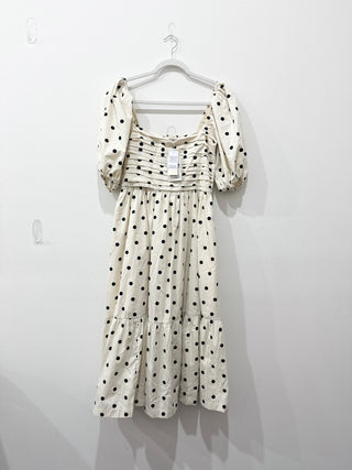 Abercrombie & Fitch polka dot midi dress, M