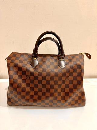 Louis Vuitton damier ebene speedy bag large 35, 35