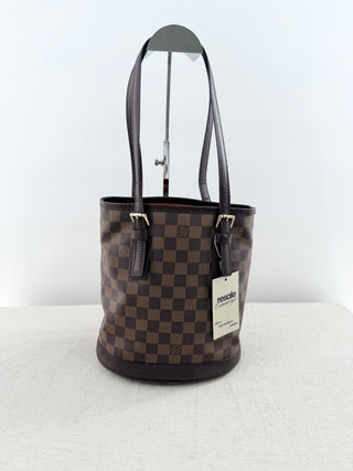Louis Vuitton marais bucket bag damier ebene
