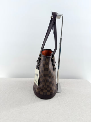 Louis Vuitton marais bucket bag damier ebene