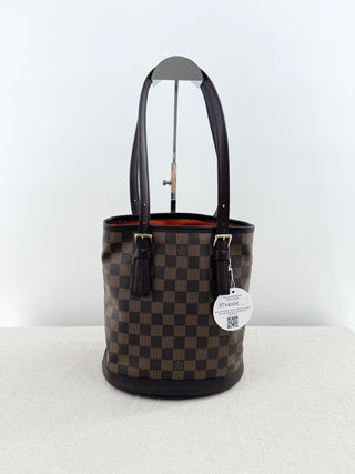 Louis Vuitton marais bucket bag damier ebene