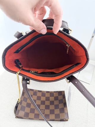 Louis Vuitton marais bucket bag damier ebene