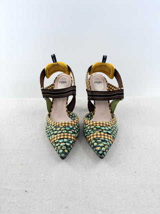 Fendi colibri slingback pumps, 41