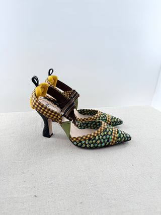 Fendi colibri slingback pumps, 41