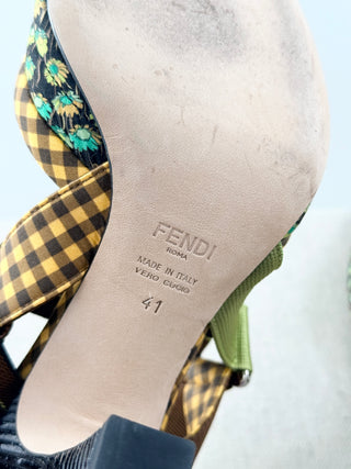 Fendi colibri slingback pumps, 41