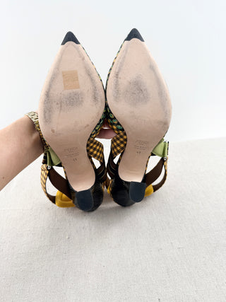 Fendi colibri slingback pumps, 41