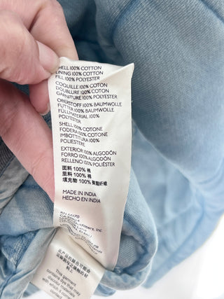 Free People Light blue quilted dolman jacket, S/P