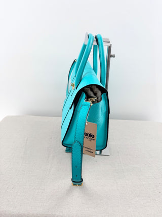 Mulberry leather bag with strap