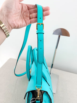 Mulberry leather bag with strap