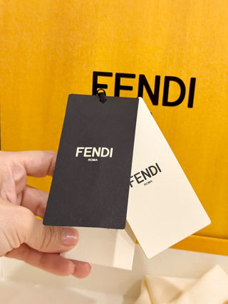 Fendi short sleeve knit F logo dress mini, 42 IT / US 6