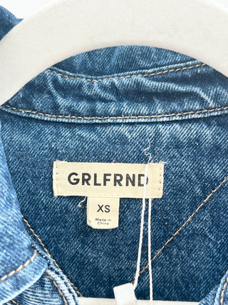 Grlfrnd Classic blue denim button shirt, XS
