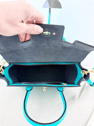 Mulberry leather bag with strap