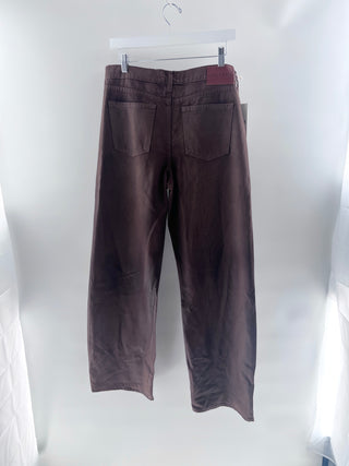 Grlfrnd Brown Low Rise Jeans, 28