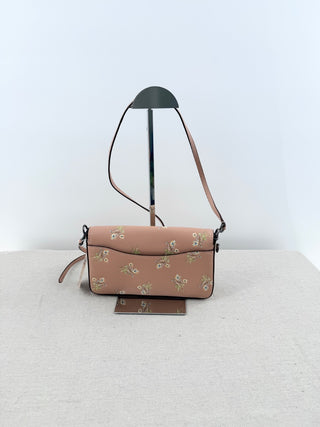 Coach vintage leather embellished cross body bag