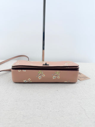 Coach vintage leather embellished cross body bag
