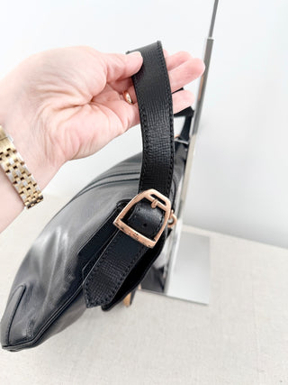Gucci vintage horse bit rose gold hardware shoulder bag