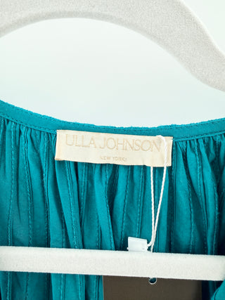Ulla Johnson Mini dress with ruffle sleeves, tiered waist, & tie waist, 4