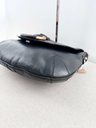 Gucci vintage horse bit rose gold hardware shoulder bag