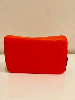 NWT Bebe Faux Leather Gio Flap Crossbody Handbag Salmon Size Small