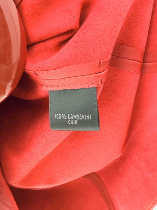 Lafayette 148 lambskin top with buckle, 8