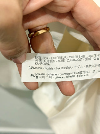 Zara Long Sleeve Notch Lapel Single Breasted Oversized Blazer Cream Women's Size M