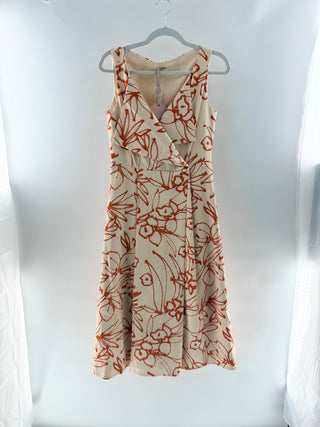 Alexis vermer midi dress sleeveless, M
