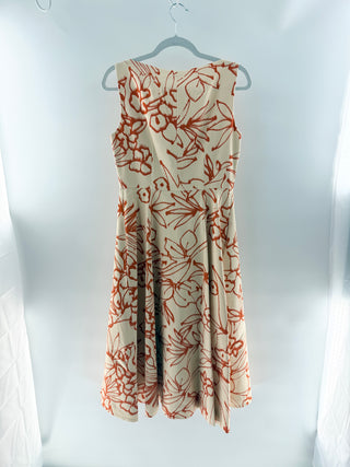 Alexis vermer midi dress sleeveless, M