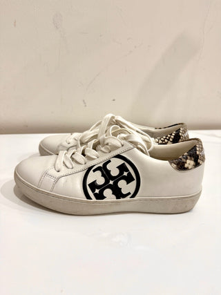 Tory Burch white leather sneakers with logo, 6