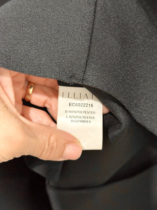 Elliatt Strapless Bow Reception Cocktail Midi Sheath Dress Black Women's Size S