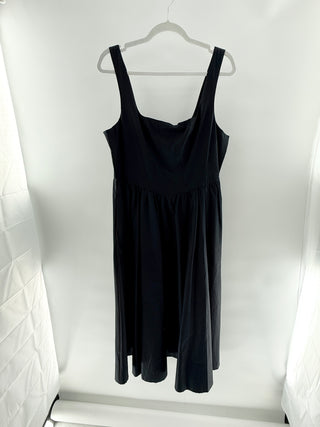 WAYF cotton midi dress fit and flare, XS