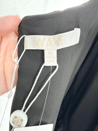 WAYF cotton midi dress fit and flare, XS