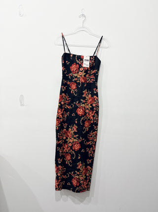 Reformation Frankie Linen Floral Linen Sleeveless Maxi Dress Admire Women's Size 0