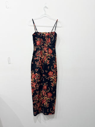 Reformation Frankie Linen Floral Linen Sleeveless Maxi Dress Admire Women's Size 0