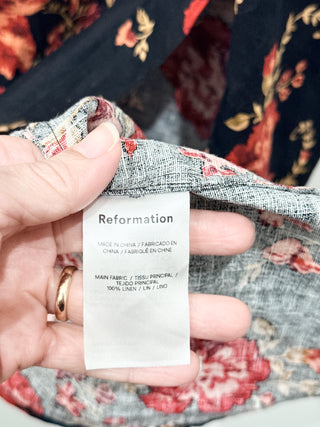 Reformation Frankie Linen Floral Linen Sleeveless Maxi Dress Admire Women's Size 0