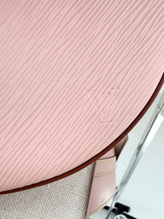 Louis Vuitton rose ballerine epi leather flap shoulder bag