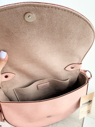 Louis Vuitton rose ballerine epi leather flap shoulder bag