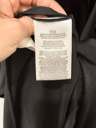 BCBGMaxazria Kolline Sleeveless Ruffle Trim Maxi Dress Black Women's Size Small