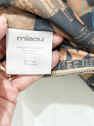 miaou graphic corset top, XS
