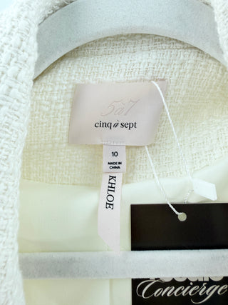Cinq a sept tweed blazer, 10