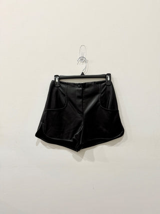 Alexis faux leather shorts with slit, XS