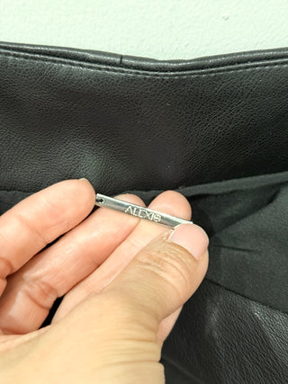 Alexis faux leather shorts with slit, XS