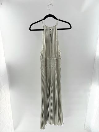 A.L.C. pleated GG print shorts with metallic thread, 8
