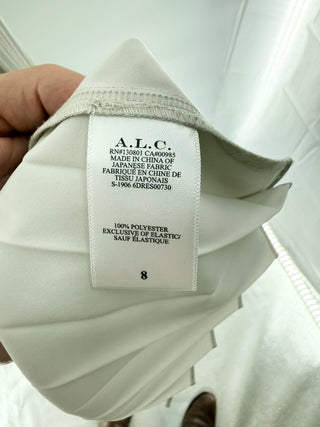A.L.C. pleated GG print shorts with metallic thread, 8