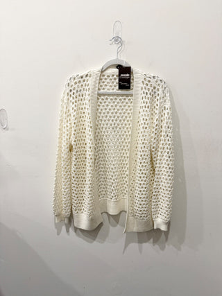 Lna knit cardigan sweater with front hooks, S