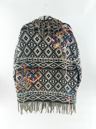 Zara fringe coat, L