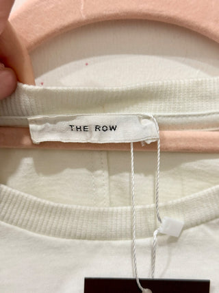 The Row 100% Cotton Short Sleeve Crew Neck T-Shirt Off-White Women's Size XS